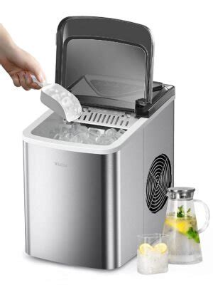 Empty the machine and throw out all of the ice and water. . Wizisa ice maker cleaning instructions